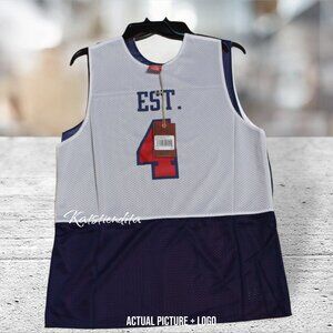 NEW Mitchell And Ness EST. 1904 Reversible Mesh JERSEY Size M Blue Red White #4